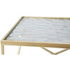 Mauro Ferretti juego de mesa auxiliar Glassy 2pcs 31,5x31,5x68 y 28x28x64 cm oro