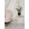 Mauro Ferretti mesa auxiliar juego cristal 2pcs Ø 37x47 y 31x42 cm oro
