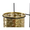 Mauro Ferretti florero Hong 14x14x37 cm oro negro