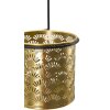 Mauro Ferretti florero Hong 14x14x37 cm oro negro