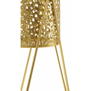 Mauro Ferretti florero Glod set de 2 21x20x46 y 18x18x32 cm oro