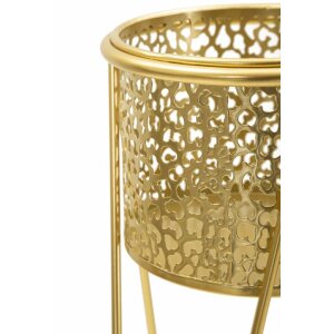 Mauro Ferretti florero Glod set de 2 21x20x46 y 18x18x32 cm oro
