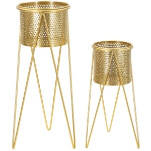 Mauro Ferretti florero Glat set de 2 21x20x46 y 18x18x32...