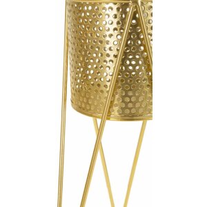 Mauro Ferretti florero Glat set de 2 21x20x46 y 18x18x32 cm oro
