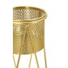 Mauro Ferretti florero Glat set de 2 21x20x46 y 18x18x32 cm oro