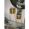 Mauro Ferretti florero Glat set de 2 21x20x46 y 18x18x32 cm oro