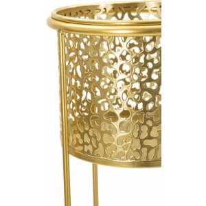 Mauro Ferretti florero Nat set de 2 Ø 17x46 y Ø 14x34 cm oro