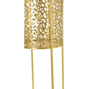Mauro Ferretti florero Nat set de 2 Ø 17x46 y Ø 14x34 cm oro