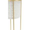 Mauro Ferretti florero Whity set de 2 Ø 17x46 y 14x34 cm oro blanco