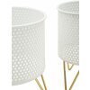Mauro Ferretti Gaspy florero set de 2 Ø 16x20 y 13x20 cm oro blanco