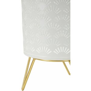 Mauro Ferretti Carly florero set de 2 Ø 16x20 y 13x20 cm oro blanco