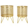 Mauro Ferretti Ceci florero set de 2 Ø 16x20 y 13x20 cm oro