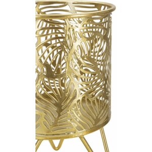 Jardinera Mauro Ferretti Naty set de 2 Ø 16x20 y 13x20 cm oro