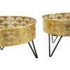 Mauro Ferretti Zanny florero set de 2 Ø 20.5x13 y 18x13 cm oro negro