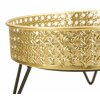 Mauro Ferretti Bossy florero set de 2 Ø 20.5x13 y 18x13 cm oro negro