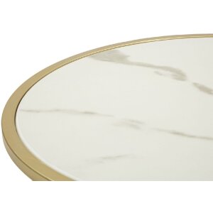 Mauro Ferretti Mesilla de noche Sharon Ø 43x48 cm oro blanco