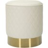 Mauro Ferretti Sharon taburete Ø36x39 cm oro blanco