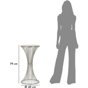 Mauro Ferretti Mesa auxiliar Funnel Ø 40x79 cm plata