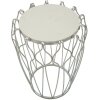 Mauro Ferretti Mesa auxiliar con gancho Ø47,5x61,5 cm plata