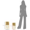 Jardinera Mauro Ferretti Livi set de 2 piezas Ø 23x43-20x36 cm oro