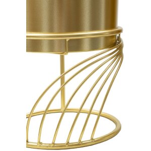 Jardinera Mauro Ferretti Spirally Set 2 piezas Ø 23x35-20x30 cm oro