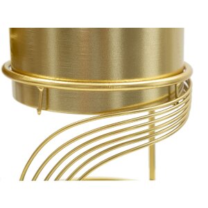 Jardinera Mauro Ferretti Spirally Set 2 piezas Ø 23x35-20x30 cm oro