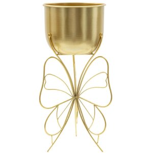 Jardinera Mauro Ferretti Farfy Ø 22x45 cm oro