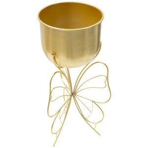 Jardinera Mauro Ferretti Farfy Ø 22x45 cm oro