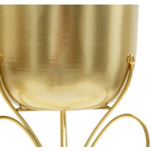 Jardinera Mauro Ferretti Farfy Ø 22x45 cm oro