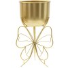 Jardinera Mauro Ferretti Farfy Ø 22x40 cm oro