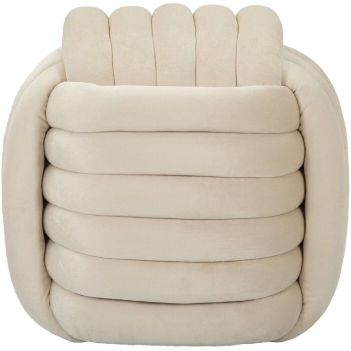 Mauro Ferretti Softy taburete 45x45x45 cm crema