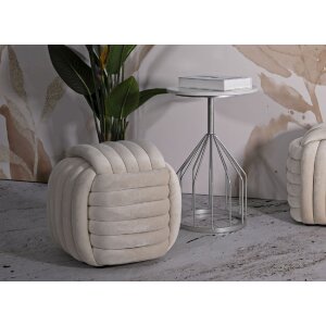 Mauro Ferretti Softy taburete 45x45x45 cm crema