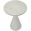 Mesa auxiliar Mauro Ferretti Blanca doble Ø 44,5x63 cm blanco