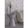 Mesa auxiliar Mauro Ferretti Blanca doble Ø 44,5x63 cm blanco