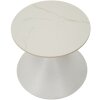 Mesa auxiliar Mauro Ferretti Ø 42x40 cm blanca