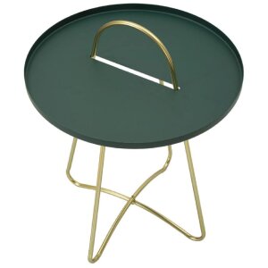 Mauro Ferretti mesa auxiliar Grent Ø 45x59 cm oro verde