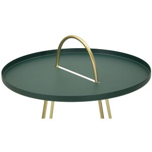 Mauro Ferretti mesa auxiliar Grent Ø 45x59 cm oro verde