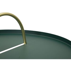 Mauro Ferretti mesa auxiliar Grent Ø 45x59 cm oro verde