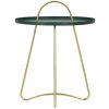 Mauro Ferretti mesa auxiliar Grent Ø 45x59 cm oro verde