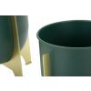 Mauro Ferretti florero Grent Shet Set 2 piezas Ø 24,5x26-19x21 cm oro verde