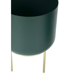 Mauro Ferretti florero Grent Set 2 piezas Ø 20x29-16x24 cm oro verde