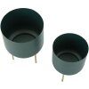 Mauro Ferretti florero Grent Set 2 piezas Ø 20x29-16x24 cm oro verde