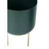Mauro Ferretti florero Grent Set 2 piezas Ø 20x29-16x24 cm oro verde