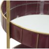 Mauro Ferretti Estante decorativo doble Glam Ø 36,5x34,5x56,5 cm oro burdeos