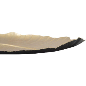 Mauro Ferretti cuenco decorativo hoja 23x2x35,5 cm oro