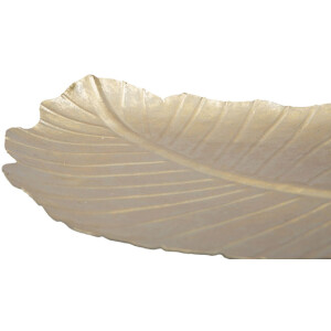Mauro Ferretti cuenco decorativo hoja 23x2x35,5 cm oro