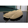 Mauro Ferretti cuenco decorativo hoja 23x2x35,5 cm oro