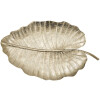 Mauro Ferretti cuenco decorativo hoja 23x2x35,5 cm oro