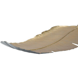 Mauro Ferretti cuenco decorativo hoja 18x2x55 cm oro