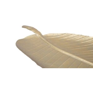 Mauro Ferretti cuenco decorativo hoja 18x2x55 cm oro